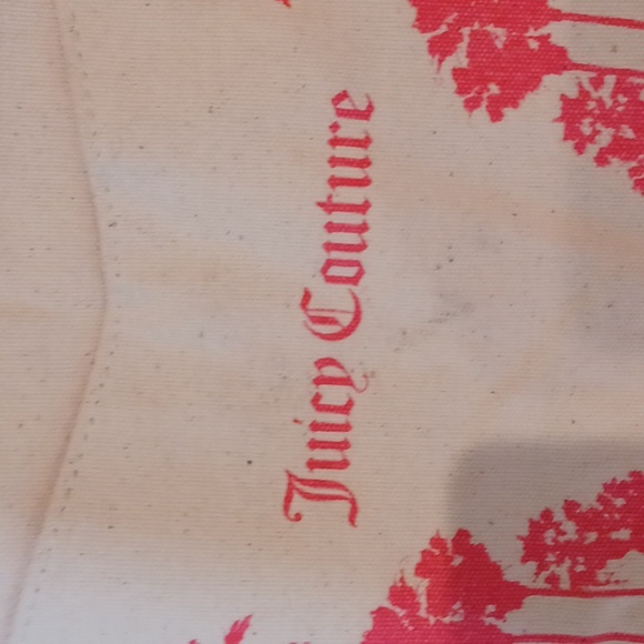 Juicy Couture Stylish Oversized Creamy Off White Canvas Tote Bag - Picture 2 of 12
